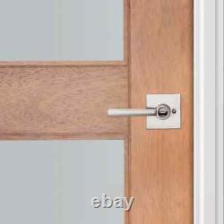 Prestige Spyglass Satin Nickel Keyed Universal Entry Door Handle Featuring Sma