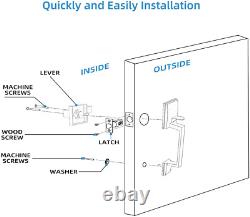 Roughshi Front Door Handle, Exterior/Interior Entry Lower Half Handleset Single