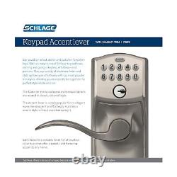 SCHLAGE FE595 CAM 626 ACC Camelot Keypad Entry with Flex-Lock and Accent Leve