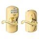 Schlage Bright Brass Steel Electronic Keypad Entry Lock