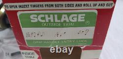 Schlage E51PD AVO 609 Entrance Grip Handle GEO 609 Knob Lock E-Series Complete