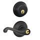 Schlage Fb50nv-fla Flair Keyed Entry Leverset And Deadbolt Combo Bronze