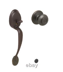 Schlage FE285-PLY-GEO Plymouth Keyed Entry Handleset Bronze