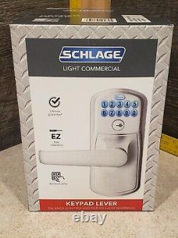 Schlage FE595CSVPLY626ELA Keypad Plymouth Commercial Lever Entry Door Satin Chrm