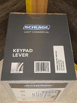 Schlage FE595CSVPLY626ELA Keypad Plymouth Commercial Lever Entry Door Satin Chrm
