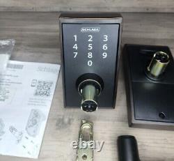 Schlage FE695 CEN 716 LAT Touch Century Electronic Keyless Lever Lock. Bronze