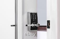 Schlage FE695-CEN-LAT Black Century Touch Entry Leverset With Latitude Lever