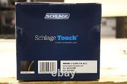 Schlage FE695CAM Camelot Electronic Touch Entry Door Lever Set with Accent Lever