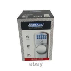 Schlage Plymouth Orbit Door Knob Silver FE595CSVPLY626ORB