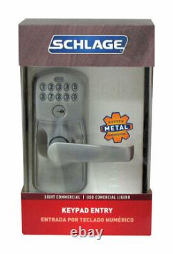 Schlage Satin Chrome Steel Electronic Keypad Entry Lock -Case of 2