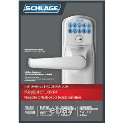 Schlage Satin Chrome Steel Electronic Keypad Entry Lock -Pack of 1
