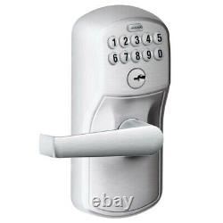 Schlage Satin Chrome Steel Electronic Keypad Entry Lock -Pack of 1