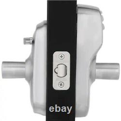 SchlagePlymouth Satin Chrome Electronic Door Lock with Elan Door Lever