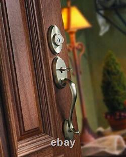 Shelburne Front Door Lock Handle and Deadbolt Set, Entry Handleset Exterior w