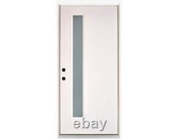TRW Belleville Design Smooth Fiberglass Vertical 1-Lite LH Door
