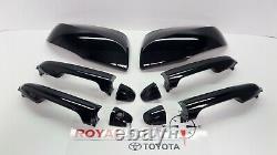 Toyota Tacoma Double Cab 20-21 Black 218 Door Handles & Mirror Kit withSmart Entry