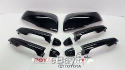 Toyota Tacoma Double Cab Black 218 Door Handles & Mirror Kit with Smart Entry