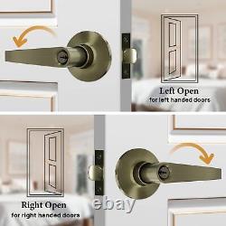 VICMEON Keyed Entry Door Lock, Entrance Lever Door Handle, Entrance Door Leve