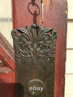 Vtg SOLID WOOD Front Entry Exterior Door Cottage Farmhouse 79x35 (2 of 2)