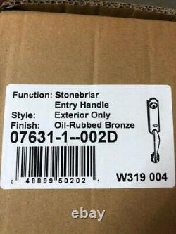 Westlock Stonebriar Keyed Exterior Entry Handle Oil Rubbed Bronze 07631-1-002D
