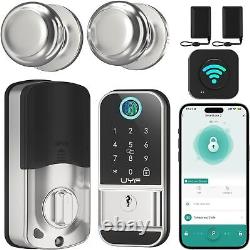 WiFi Smart Door Lock Set Keyless Entry Front Door Lock with Knob Digital K