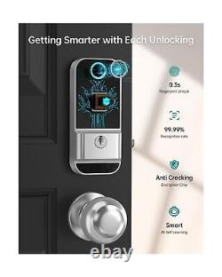 WiFi Smart Door Lock Set Keyless Entry Front Door Lock with Knob Digital Key