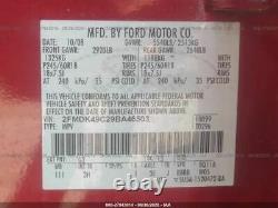 2007-2010 Ford Edge Driver Porte D’entrée Avec Clé D’entrée Rouge 3739827