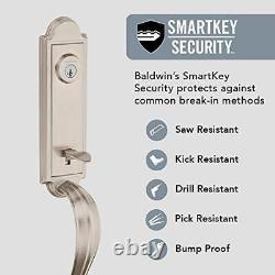 Avendale, poignée de porte d'entrée avec bouton intérieur, dotée d'un système SmartKey Deadbo