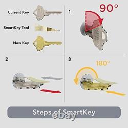 Avendale, poignée de porte d'entrée avec bouton intérieur, dotée d'un système SmartKey Deadbo