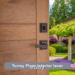 Baldwin Torrey Pines, Poignée de porte d'entrée avant avec levier intérieur, dotée de la technologie SmartKey