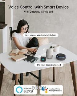 Ensemble de serrure de porte intelligente WiFi sans clé pour entrée principale avec bouton de verrouillage numérique