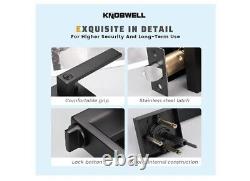Knobwell 10 Pack Matte Black Main De Porte Extérieure De Haute Qualité Keyed Alike/comb