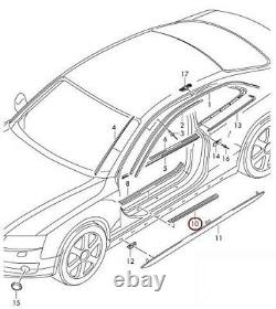 Nouvelle Selle D'entrée De Porte De Gauche Audi A5 S5 S-line 8t0853373h01c Oem 08-17