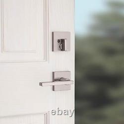 Poignée de porte d'entrée Kwikset Vancouver et set de serrure Deadbolt - Ensemble de poignées d'entrée extérieure