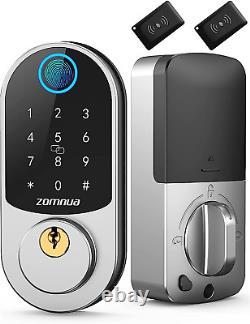 Serrure de porte sans clé, serrures de porte avant intelligentes avec empreintes digitales et claviers, Smart