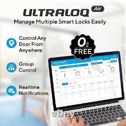 ULTRALOQ Latch 5 Serrure de porte sans clé 5 en 1 avec WiFi et identification par empreinte digitale