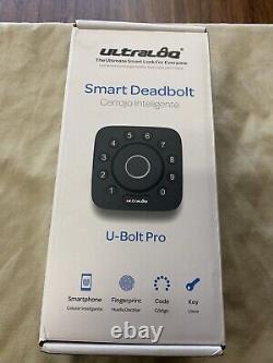 ULTRALOQ U-Bolt Pro Serrure de porte sans fil intelligente avec empreinte digitale (11787)