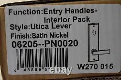 Weslock 06691-n-002d Poignée D'entrée En Bois Satin Nickel Intérieur Et Extérieur 2 Pack